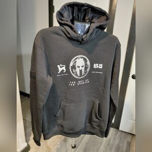 NEW Men's Spartan Race Trifecta 2023 Pass Gear Super Beast Black Hoodie SIZE LG